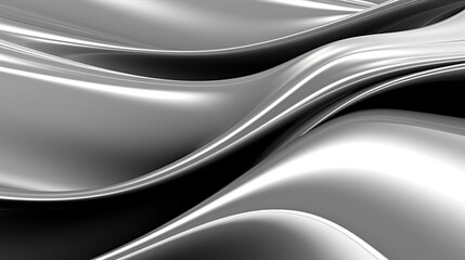 Obraz premium Black and white silver abstract background. Created with Generative AI