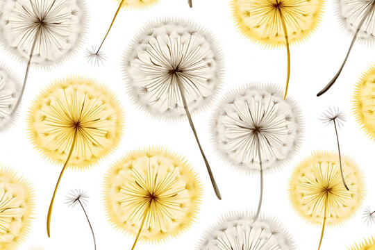 dandelion seamless pattern illustration © Olga