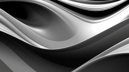 Black and white silver abstract background. Created with Generative AI