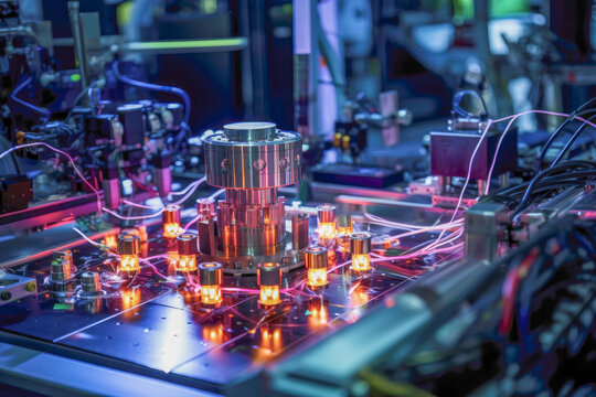 Quantum computing setup for experiment with trapped ions pushing the boundaries of this revolutionary technology