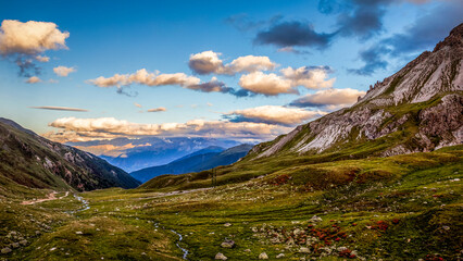 Blick Richtung Ortler-Gruppe von der Sesvennahütte
