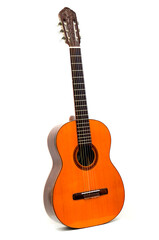 Fototapeta na wymiar Old brazilian guitar for bossa nova music style