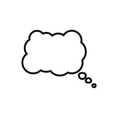 Speech bubble icon.Cartoon vector illustration.Comic dialog clouds