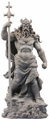 Obraz premium A beautiful image of Poseidon, the god of the seas. Olympian God. Greek god. Mythology. Image managed by AI