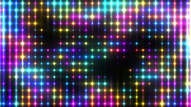 Colorful lights flashing background loop