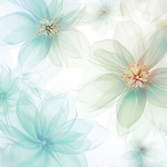 mint flower wallpaper,