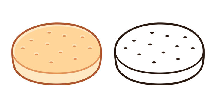 Hallulla Chilean bread illustration