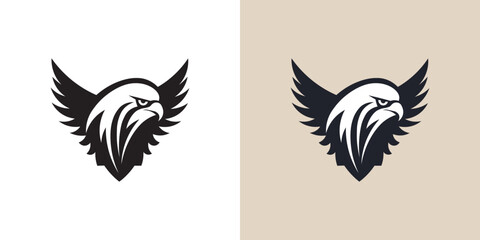 Eagle logo. Black, white and color formats