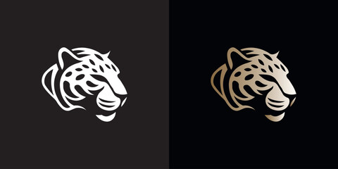 Jaguar logo. Black, white and color formats