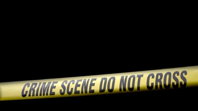 Crime scene tape animation flashing lights