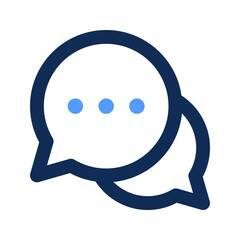 chat bubble outline color icon