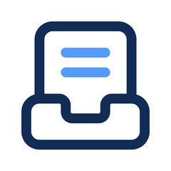 email outline color icon