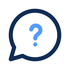 faq outline color icon