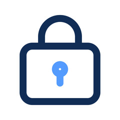 privacy outline color icon