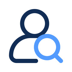 search user outline color icon