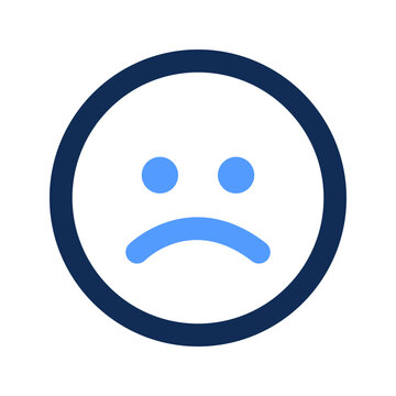 recommend clip art: sad outline color icon