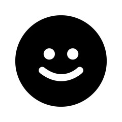 smile glyph icon