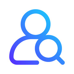 search user gradient icon