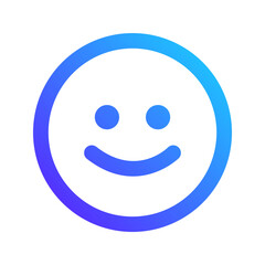 Fototapeta premium smile gradient icon