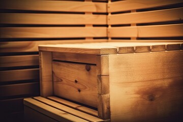 Wooden Box on a Tabl