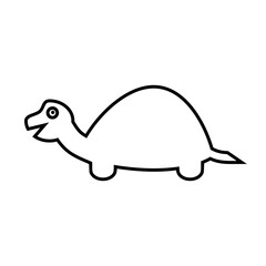 Turtle icon on white.