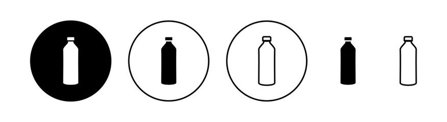 Bottle icon set for web and mobile app. bottle sign and symbol