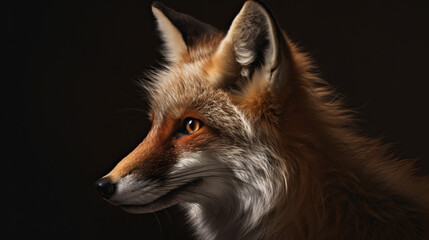 Obraz premium red fox animal in the wildlife mammal wild generative ai