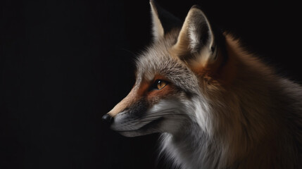 Obraz premium red fox animal in the wildlife mammal wild generative ai