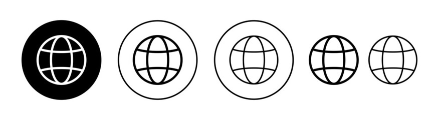 Web icon set for web and mobile app. go to web sign and symbol. web click icon. Global search icon