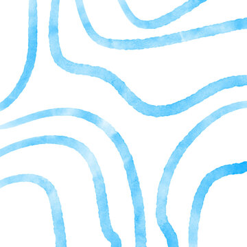 Blue Watercolor Lines Background