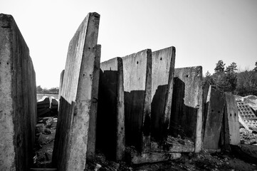 Płyty betonowe, rozbiórka © Kristofer Vinc