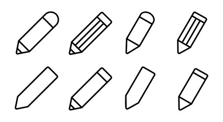 Pencil icon set illustration. pen sign and symbol. edit icon vector