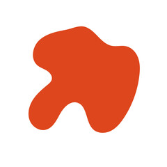 Orange Abstract Shape Vectors 