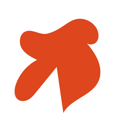 Orange Abstract Shape Vectors 