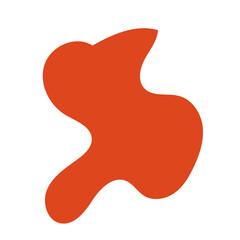 Orange Abstract Shape Vectors 
