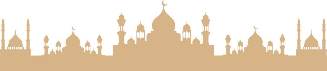 Artistic Mosque Silhouette 