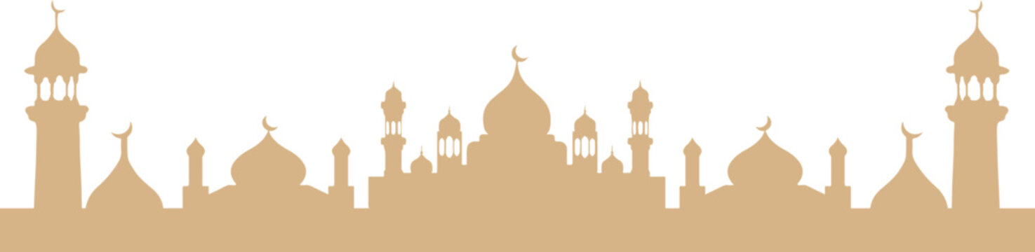 Artistic Mosque Silhouette 