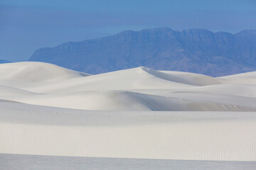 White sand dunes