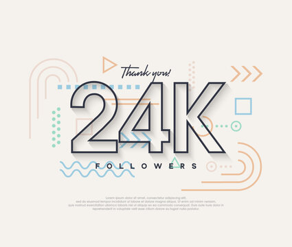 Line design, thank you very much to 24k followers.