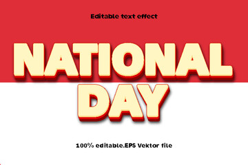 National Day Editable Text Effect