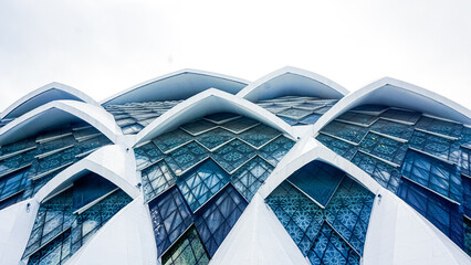The dome of the Great Mosque of Al Jabbar West Java, a landmark and icon of West Java Province. Located in Bandung.