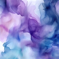 Abstract watercolor wash pattern in cool tones 