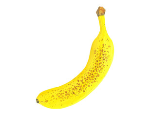熟したバナナのイラスト素材－シュガースポット
