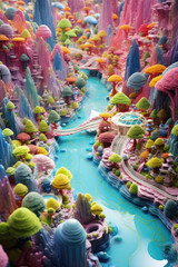 Fototapeta premium Plasticine World