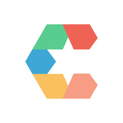 Monogram design vector logo. Monogram initial letter mark C logo design