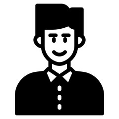 man avatar semi solid style