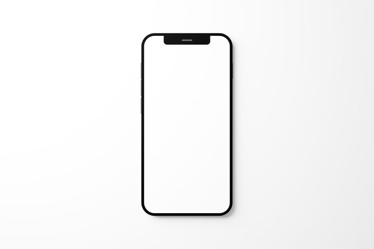 シンプルスマホ（スマートフォン）イメージモックアップ - Simple smartphone mockup -