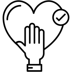 Honesty Icon. Truth Promise Law Symbol Stock Illustration. Vector Line Icons For UI Web Design And Presentation