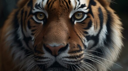 Fototapeta na wymiar portrait of a tiger generative ai