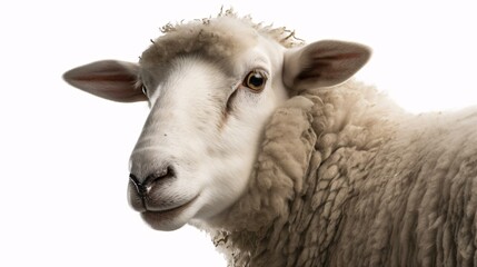 close up of a sheep generative ai